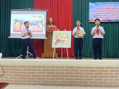 THCS Văn Yên hưởng ứng cuộc thi Tuyên truyền sách, Đại sứ văn hóa đọc cấp phường Phúc La năm 2024