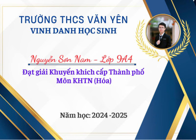 CHÚC MỪNG CÁC EM HỌC SINH ĐẠT THÀNH TÍCH TRONG KỲ THI HỌC SINH GIỎI THÀNH PHỐ!