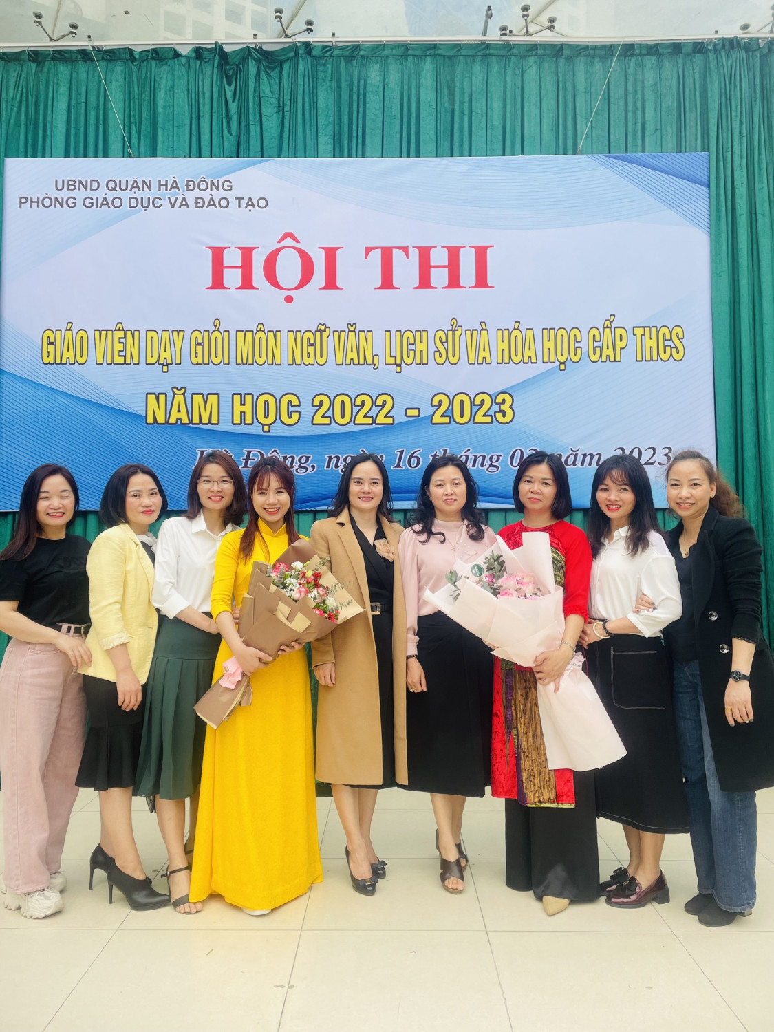 Trường THCS Văn Yên xin chúc mừng đ/c Quách Thanh Huyền và đ/c Trần Linh Chi đã hoàn thành xuất sắc nhiệm vụ trong Hội thi “ Giáo viên dạy giỏi cấp Quận năm học 2022-2023.